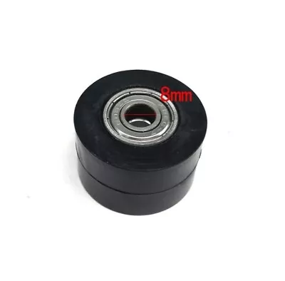 8MM Motorcycle Mounted Drive Chain Roller Pulley Tensioner Wheel Guide • $9.43