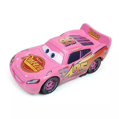 PIXAR New Cars 3 Pink Lightning McQueen Latest Rare Style 1:55 Diecast Toy Car • $8.99