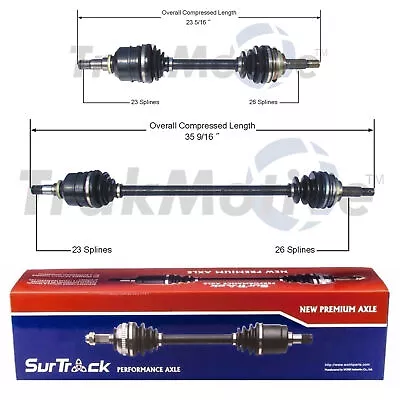 For Chevrolet Nova Toyota Corolla Geo Prizm Pair Set Of 2 Front CV Axle Shafts • $107.97