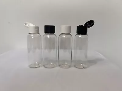 50ml Empty Plastic Bottles Travel Caps For Shampoo Various Quantities Free P&P! • £5.89