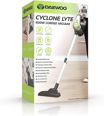 £49.99 • Buy Daewoo Cyclone Lyte Corded Handheld Vacuum Cleaner, 0.8 L Easy-Empty Dust Tank