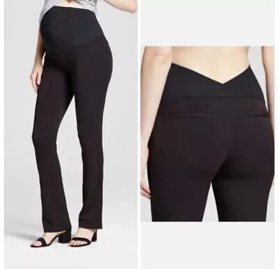 Isabel Maternity (Target) Black Pants High Waist Band BootCut Women’s Size 0 • $13.99