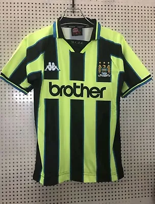 Manchester City 1998- 1999 Away  Retro Soccer Football Shirt Extra Large • £27