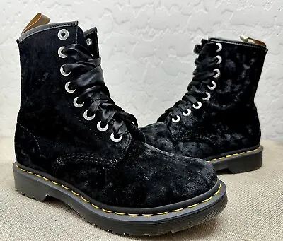 Dr. Martens Women's 1460 Vegan Crushed Velvet Boots Size 7/38 • $99.99