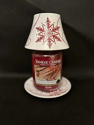 Yankee Candle Snowflake Large Ceramic Shade & Tray • £15