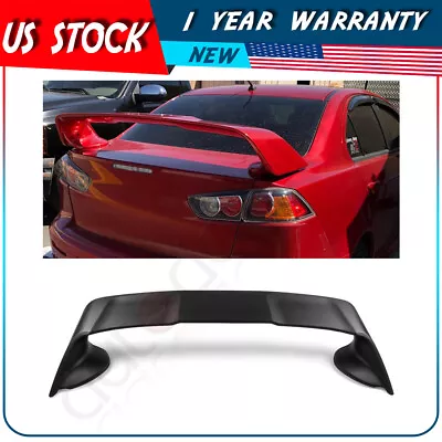 For 08-17 Mitsubishi Lancer EVO 10 ABS Rear Trunk Spoiler Wing Matte Black • $97.01