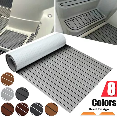 95''Thickend Yacht Pad Decking Sheet Faux Teak Flooring Mat EVA Foam Boat Marine • $44.88