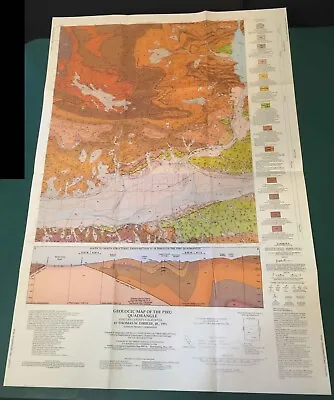 HTF Dibblee Geologic Map DF-34 PIRU -1991- Ventura County - 1st Printing • $47.75