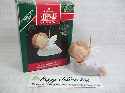 Hallmark 1991 Mary's Angels 4th Iris Ornament VSDB • $32