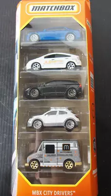 2022 Matchbox MBX City Drivers 5-Pack | Chrysler | Toyota | Volvo | Fiat | FSB • $14.98