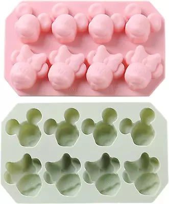 Chocolate Mould Cake Baking Jelly Cookies Mold Wax Ice Cube Tray Silicone X 2 • £12.99