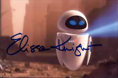 Elissa Knight Signed 4x6 Photo Voice Actress Wall-E Eve Disney Pixar Autograph • £0.01