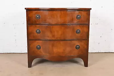 Baker Furniture Georgian Mahogany Serpentine Front Dresser Or Chest Of Drawers • $2495