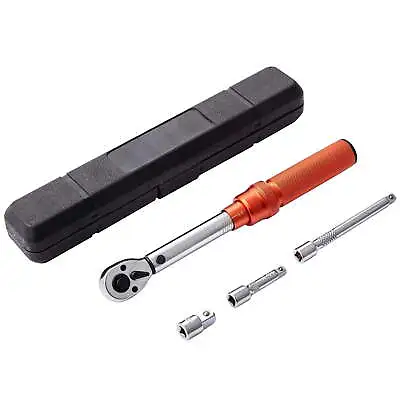 Torque Wrench 1/4-in Drive Click 20-200in.lb/3-23nm Mechanical Dual Range Scales • $28.99