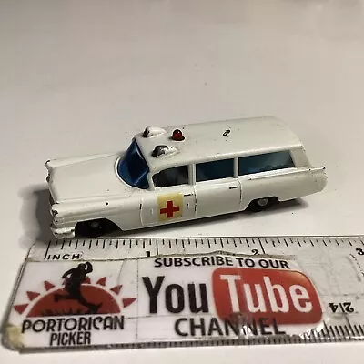 Vintage Matchbox Superfast #54 White S&s Cadillac Ambulance 1/64 England • $2.25