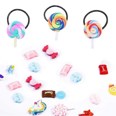 $13.90 • Buy 30x Mixed Slime Charms Candy Sweets Lollipop Assorted Flatback Resin Supply AU