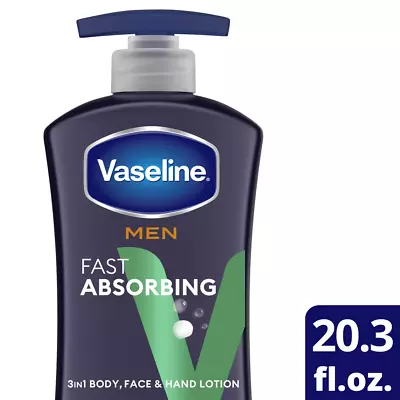 Vaseline Men Body - Face Lotion Fast Absorbing 20.3 Oz • $12.57