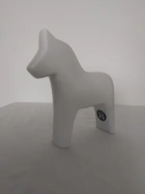 Rare Ikea Limited Edition 75 Years Ceramic Dala Horse White  • £45