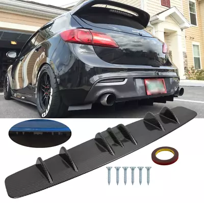 For Mazda Speed 3 Hatchback Rear Lip Bumper Splitter Diffuser 7 Wing Fin Shark • $49.29