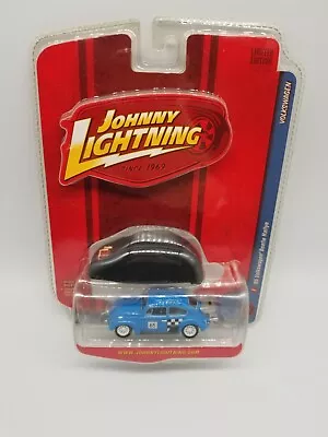 1965 VW BEETLE Johnny Lightning  Volkswagen BUG Checkered  Flag  Limited  Z-1 • $15.95