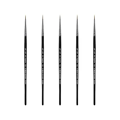 XDT#725 Round Finest Micro Tip Detail Art Brush 5 Pc #00000 Set Nail Model Kit • $9.99