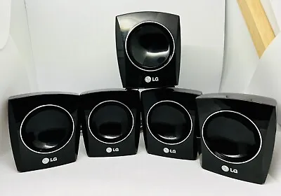 5 X LG SH33SU-S Surround Sound Speakers Wires (90W 4 Ohms) Full Set - Used • £68.27