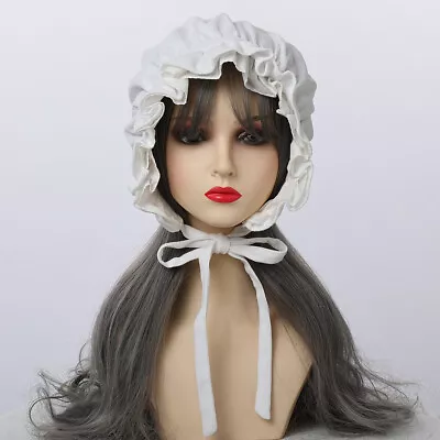 Gothic Lolita Girl's Lace Up Maid Hat Victorian Civil War Costume Hat 4 Colors • $19.99