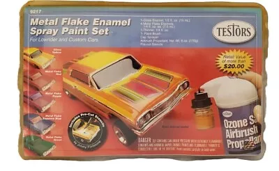 Testors Metal Flake Enamel Spray Paint Set Vintage 1999 Lowrider Custom Unopened • $99.95