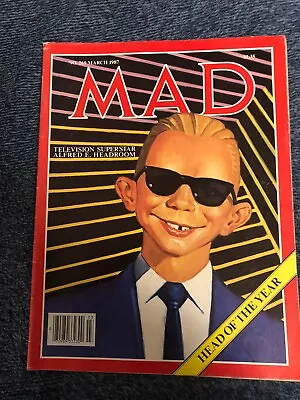 Vintage MAD Magazine No. 269 March 1987 Featuring Max Headroom And Stand By Me • $7.99