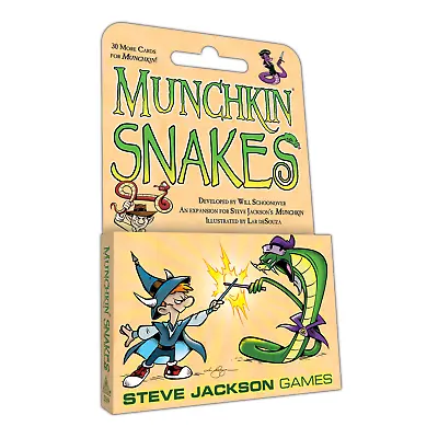 Munchkin Snakes 30 Card Game Expansion Steve Jackson Games Booster SJG-1589 • $13.99