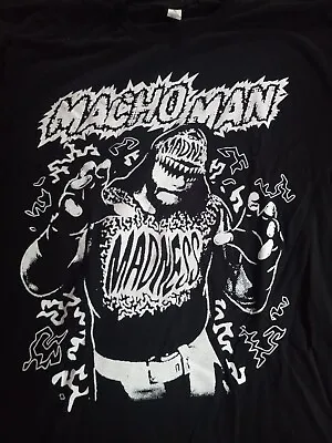 Macho Man Randy Savage  Madness   T-Shirt WCW NWO WWE Pro Wrestling Crate 4XL • $27.99