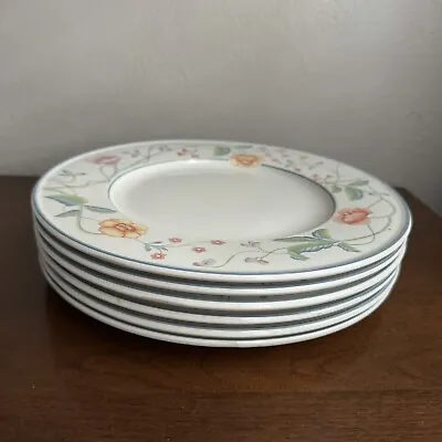 Villeroy & Boch Albertina Lot Of 6 Dinner Plates 10 1/2  Germany Floral • $89