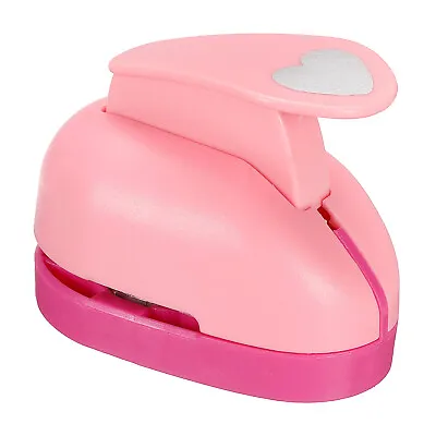 1.7  X 2.8  Paper Punch Shapes Mini Hole Puncher Heart For DIY Craft Pink • $12.28
