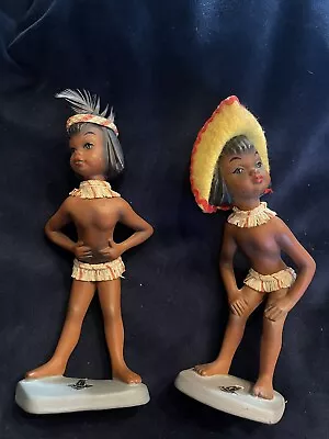 True Vintage Cortendorf Keramik Indian Cowboy Girl 1950s No. 1791 & No. 1820 • £54.99