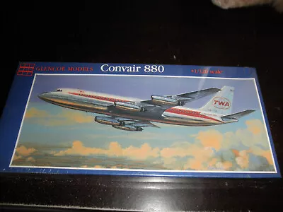 1/126 Convair 880 TWA Passenger Jet By Glenco Models SEALED! • $11.99