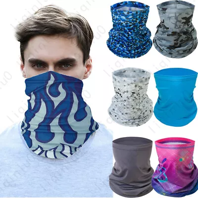 Unisex Floral Print Headband Sun Protection Dust Proof Cycling Neck Gaiter Scarf • $4.59