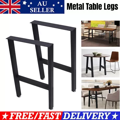 2×Table Legs Coffee Dining Table Legs Steel Bench Industrial Metal DIY Furniture • $75.98