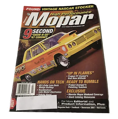 High Performance Mopar Magazine July 2001 Back Issue • $6.50