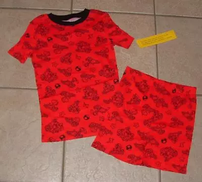 NEW NEW Boys Sz 10 Shorts & Shirt MARIO KART Snug Fitting Pajamas Lounge Set • $12.35