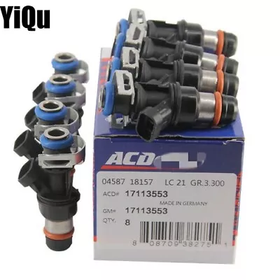 8 PCS Upgrade Fuel Injectors For 99-07 Chevy Silverado 4.8L/5.3L/6.0L 25317628 A • $57.89