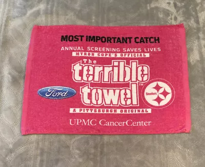 Pittsburgh Steelers Myron Cope's  Terrible Towel- Pink - NFL Officially Licensed • $11.99