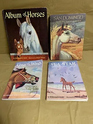 4 Horse Books By Marguerite Henry- Sea Star/King Of The Wind/San Domicgo & Album • $37.67