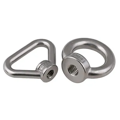 M3-M24 Lifting Ring Eye Nuts Female Threaded Thumb Nut 304(A2) Stainless Steel • £2.10