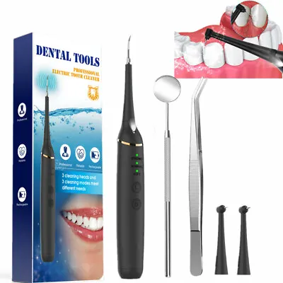 $17.65 • Buy Ultrasonic Dental Scaler Electric Tooth Cleaner Calculus Remover Teeth Whitening
