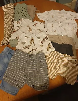 £2.20 • Buy Bundle Of Baby Boys Clothing Shorts Tshurts Tops Leggings Age 18-24 Months