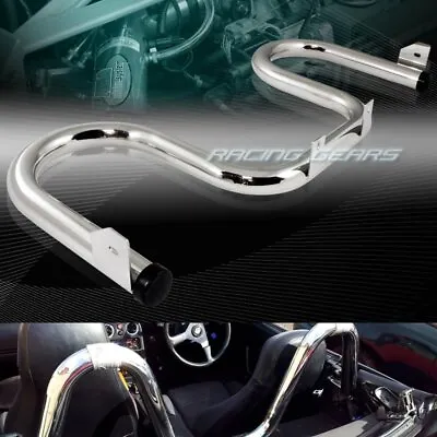 Chrome 2  T-304 Stainless Steel Support Roll Bar Fit 90-05 Mazda Miata Mx5 Jdm • $97.95