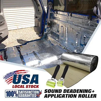 Sound Noise Deadener Heat Shield Insulation Mat For Car Firewall Hood Engine Bay • $38.79