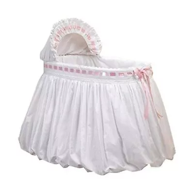 Baby Doll Bedding Pretty Ribbon Bassinet Bedding Set Pink • $197.19