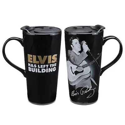 Elvis Presley Elvis Has Left The Building Brand New Ceramic Coffee Travel Mug • $29.99