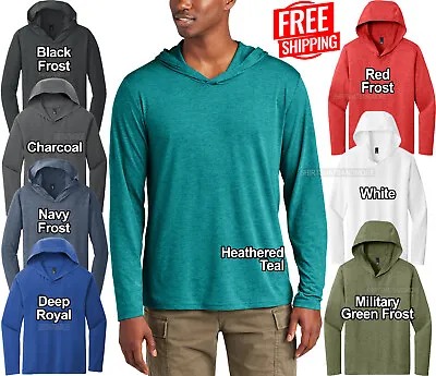 Mens Lightweight Hoodie T-Shirt Long Sleeve Hoody Soft Blended Hooded Tee S- 4XL • $18.99